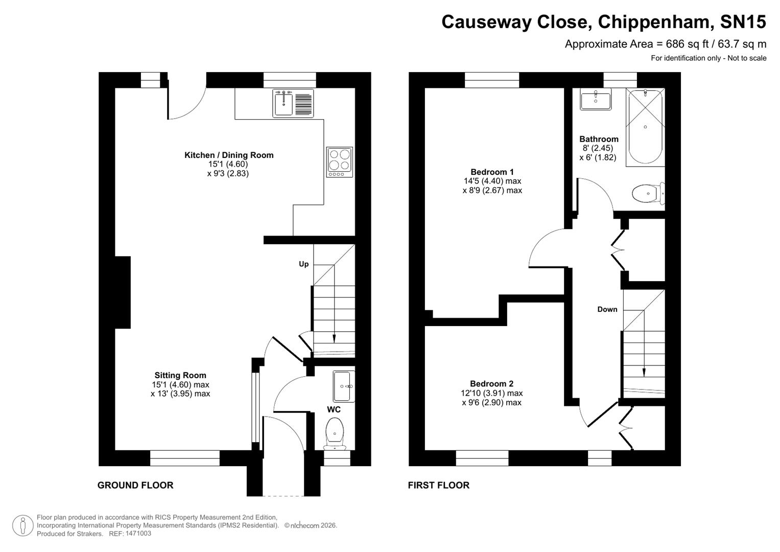 8, Causeway Close, Chippenham floorplan
