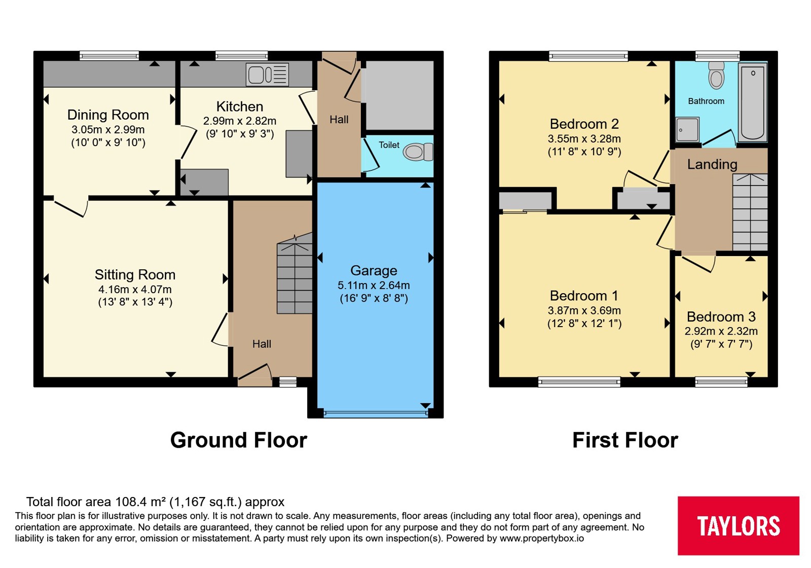 11, Conway Crescent, Bedfordshire floorplan