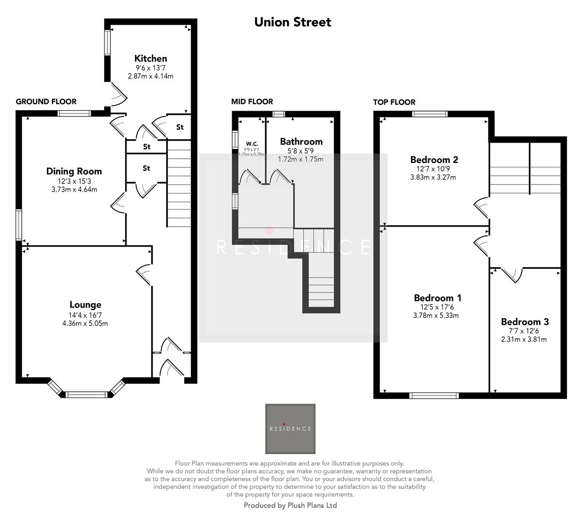 Union Street, Hamilton ML3, 3 bedroom semidetached house for sale