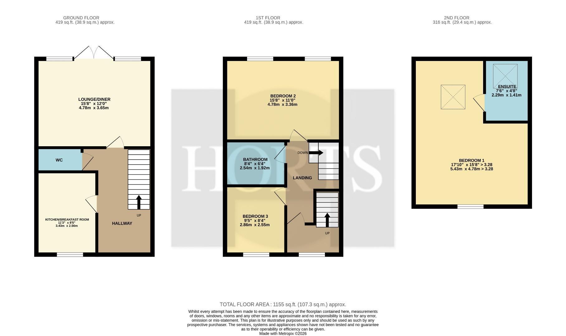 28, Aynhoe Road, Northampton floorplan