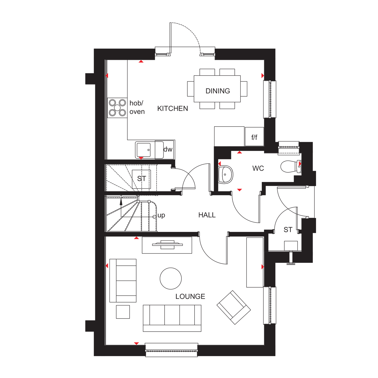 "Abergeldie" at Salters Road, Wallyford, Musselburgh EH21, 3 bedroom