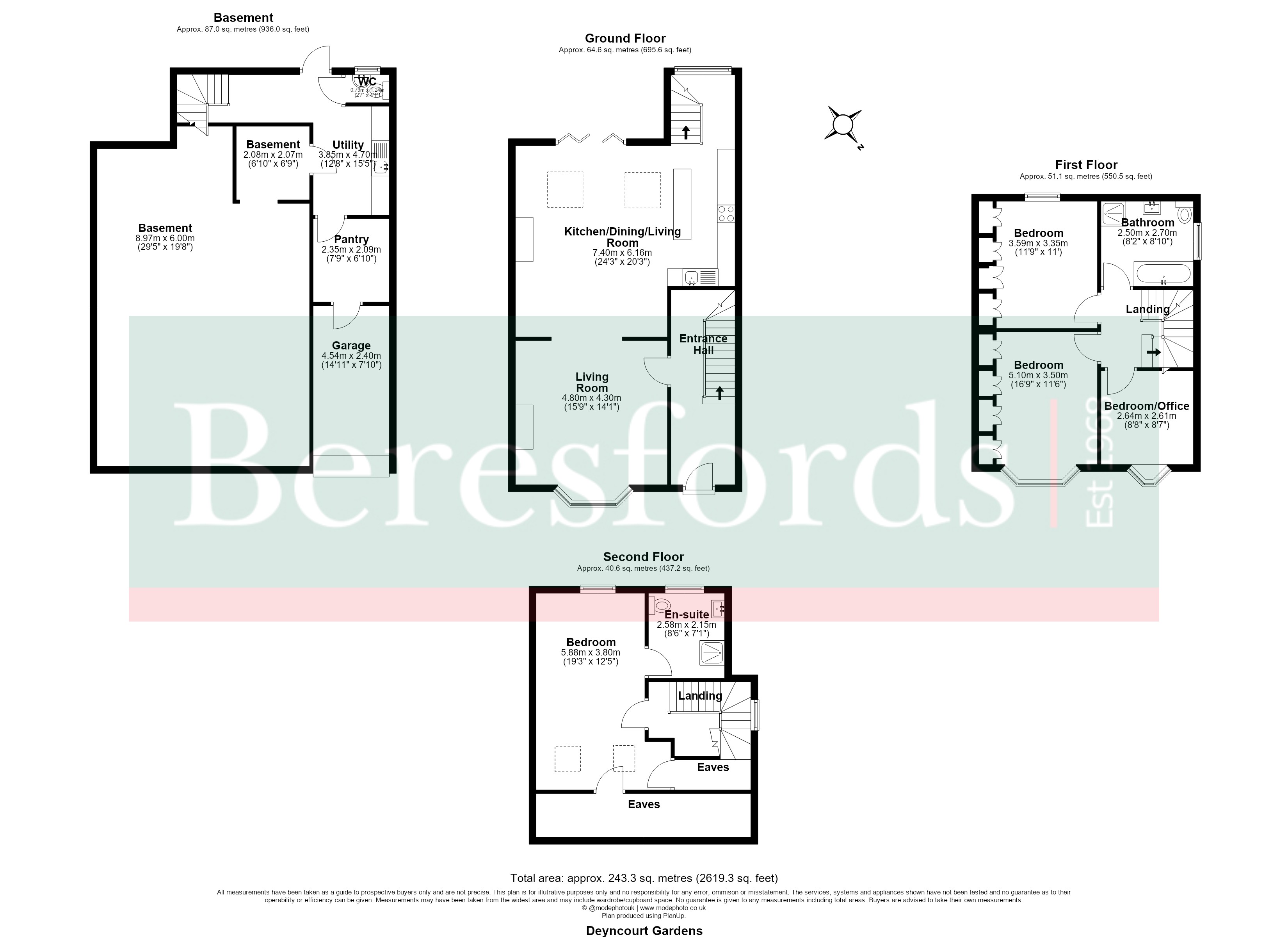 62, Deyncourt Gardens, Essex floorplan
