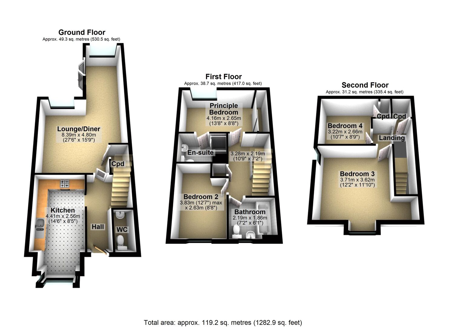5, Old Common Way, Uckfield floorplan
