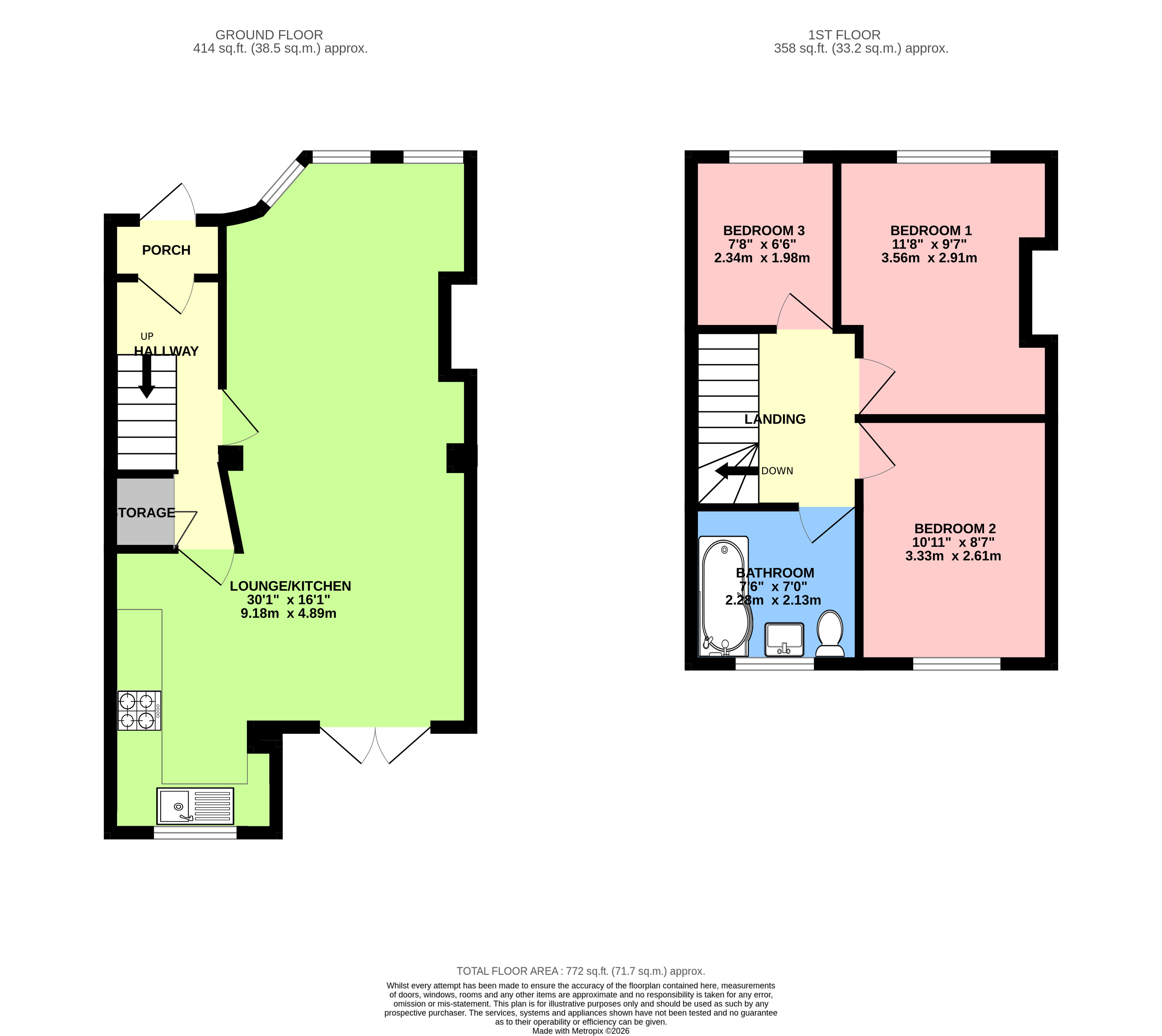 36, Woodlands Road, Middlesex floorplan
