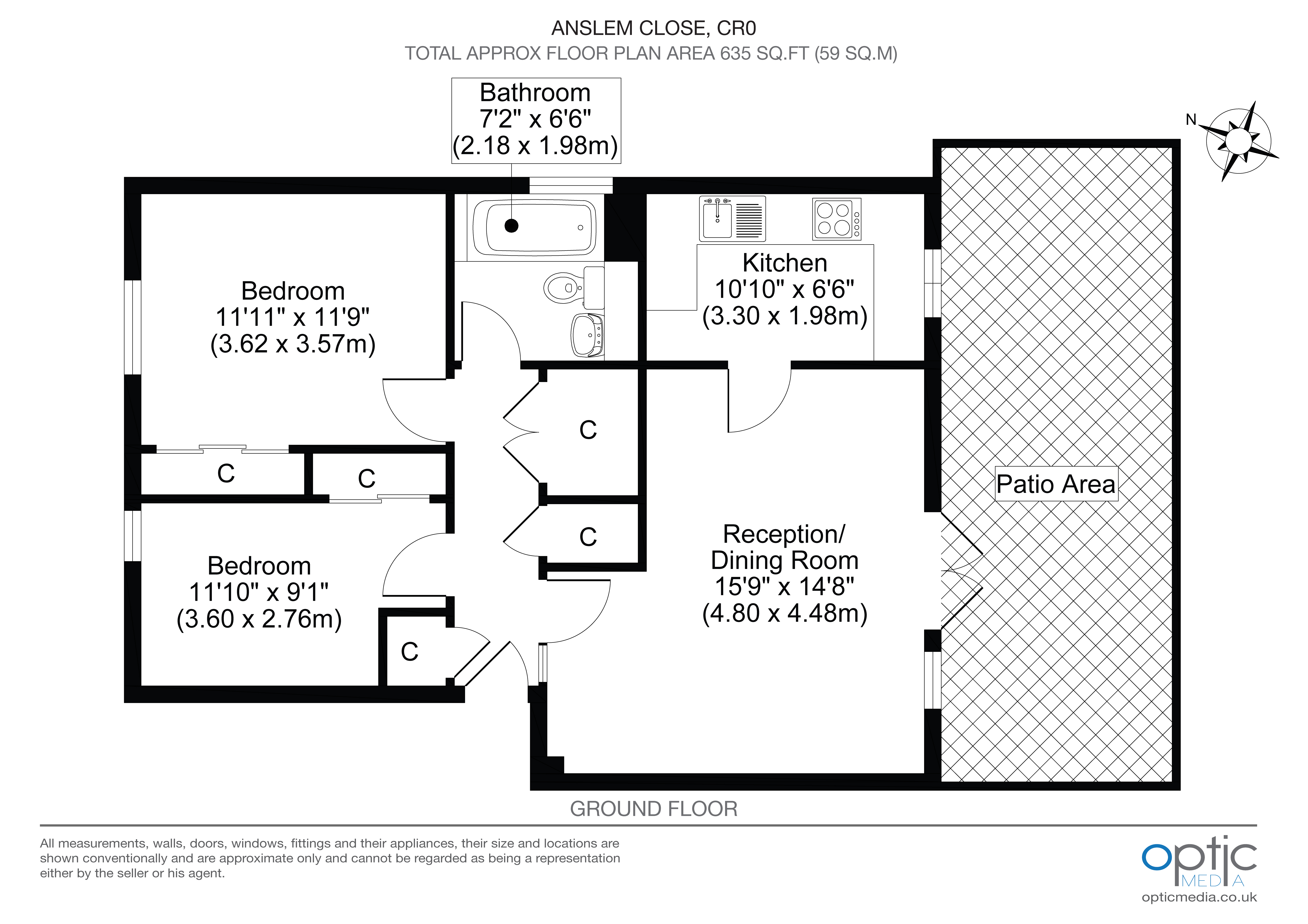 Anslem Close, East Croydon floorplan