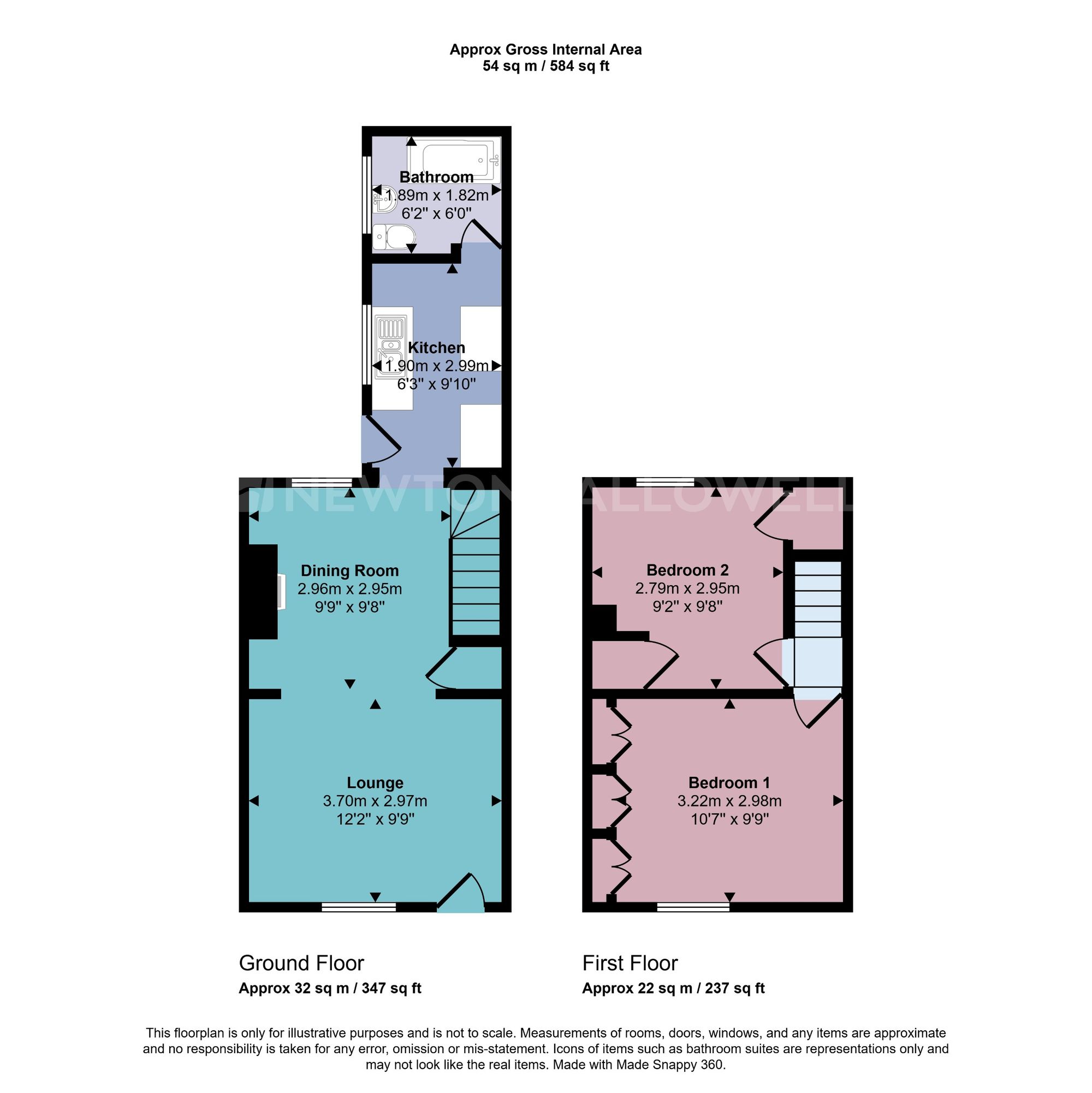 8 St. Georges Hill, Coalville floorplan