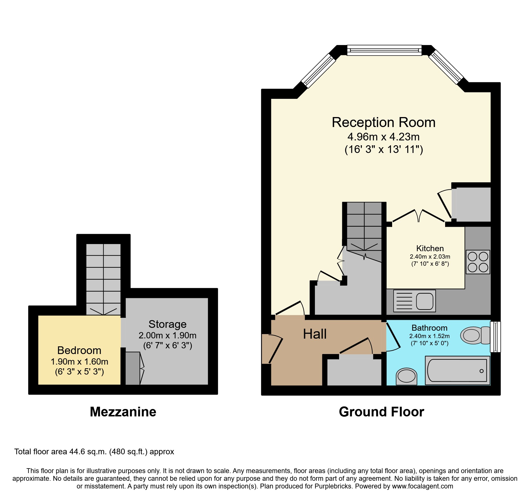 Flat 3 - 1, Tennison Road, London floorplan