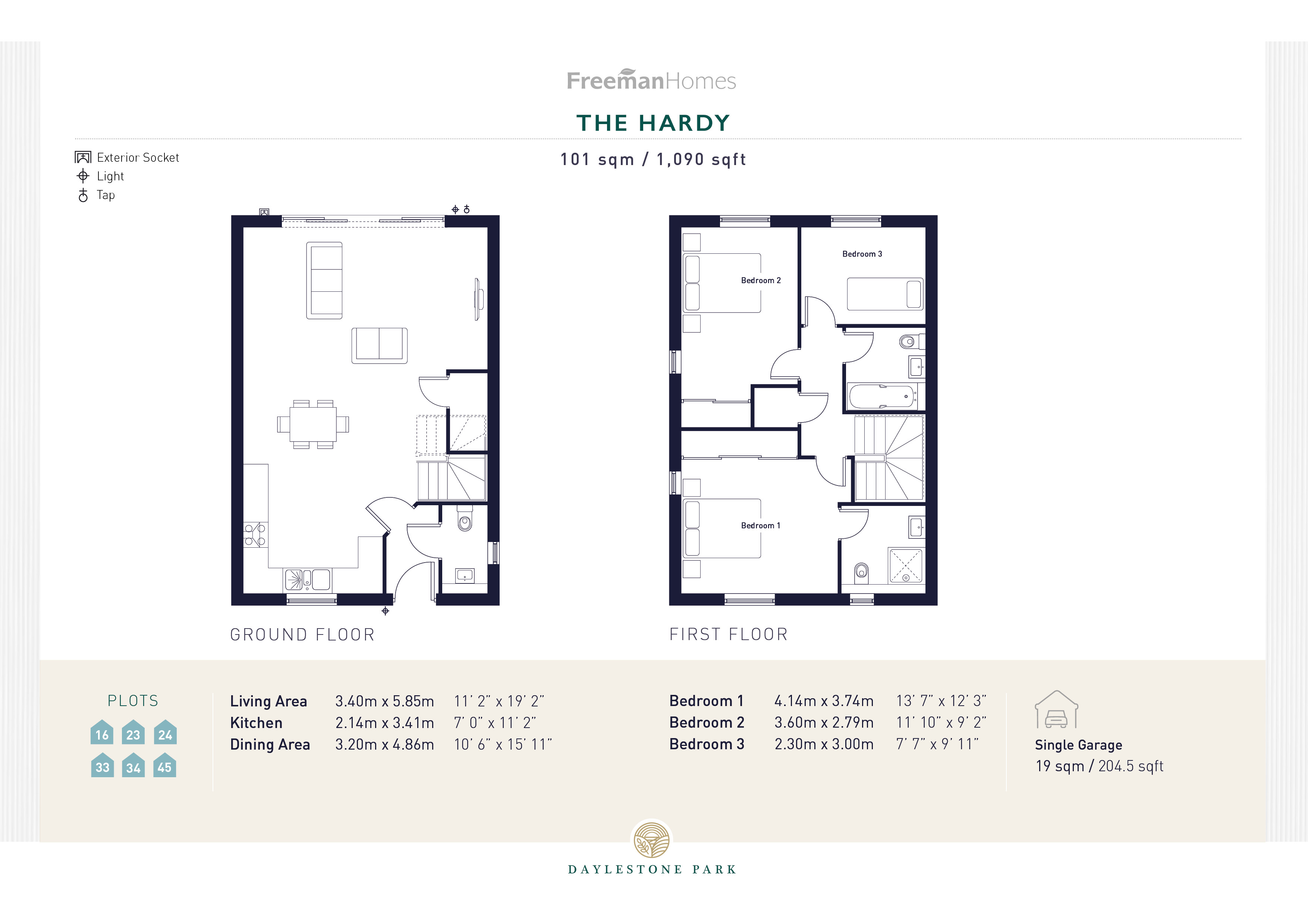 Daylestone Park, Alderton floorplan