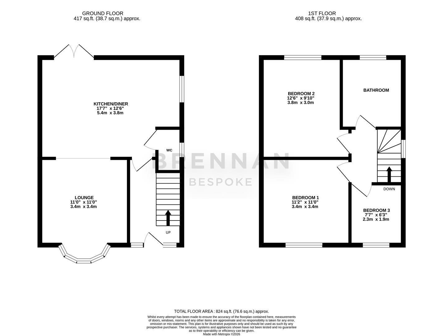 21, Newton Road, Geddington floorplan