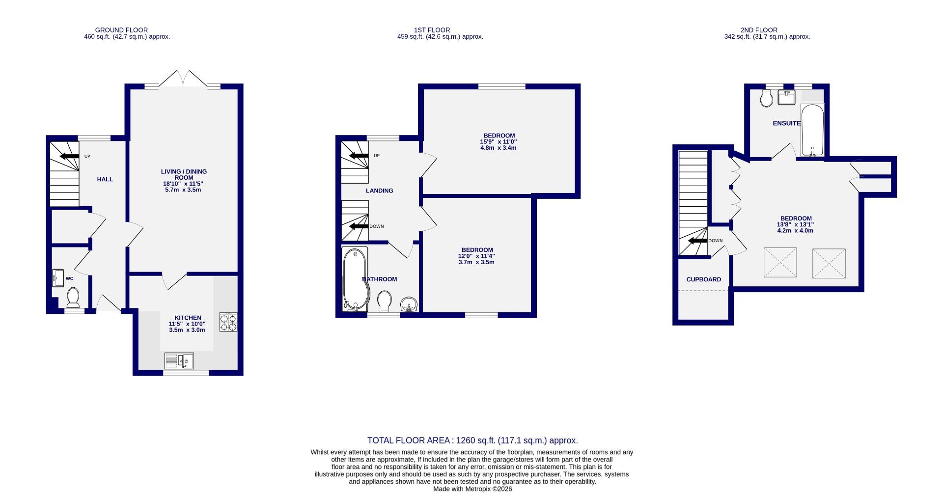 3, Beech Avenue, York floorplan