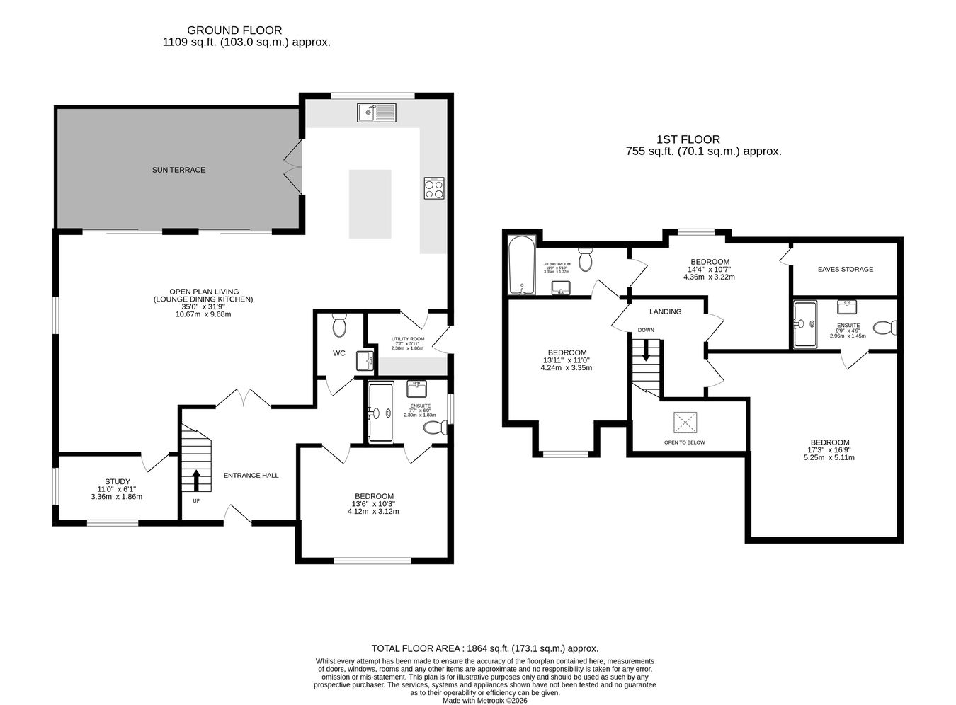 Llety Cariad, Cosheston floorplan