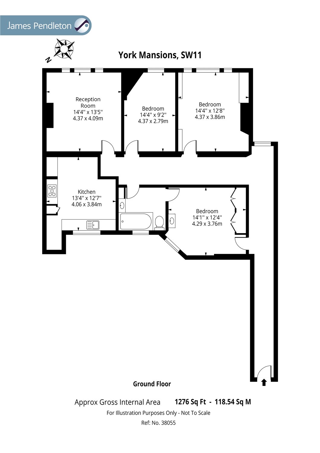 3 Bedrooms Flat for sale in York Mansions, Prince Of Wales Drive SW11