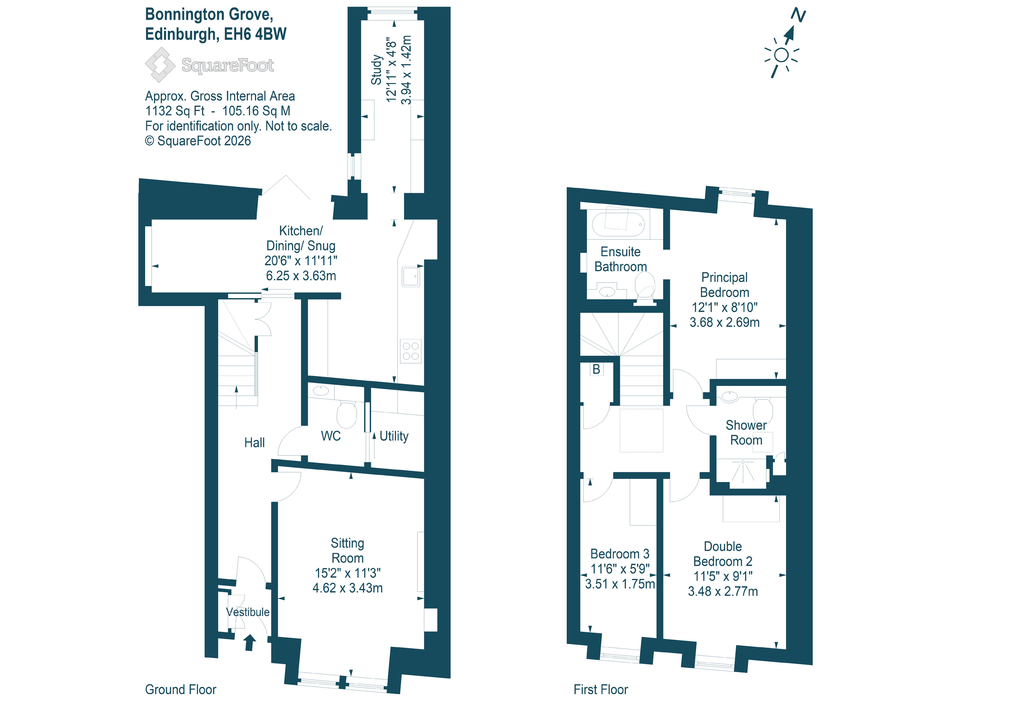 6, Bonnington Grove, Edinburgh floorplan