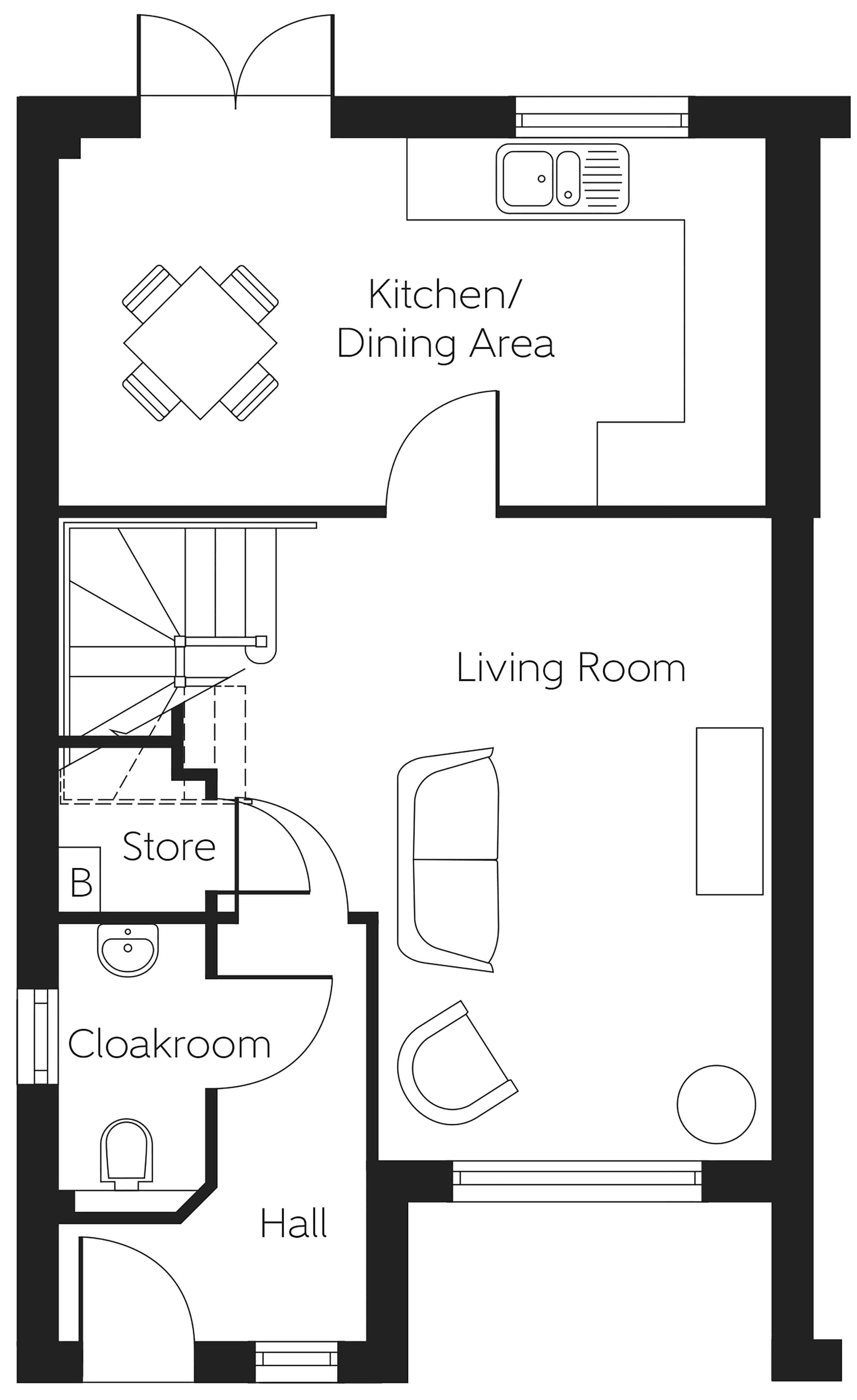 "The Maidstone" at Stirling FK7, 3 bedroom terraced house for sale
