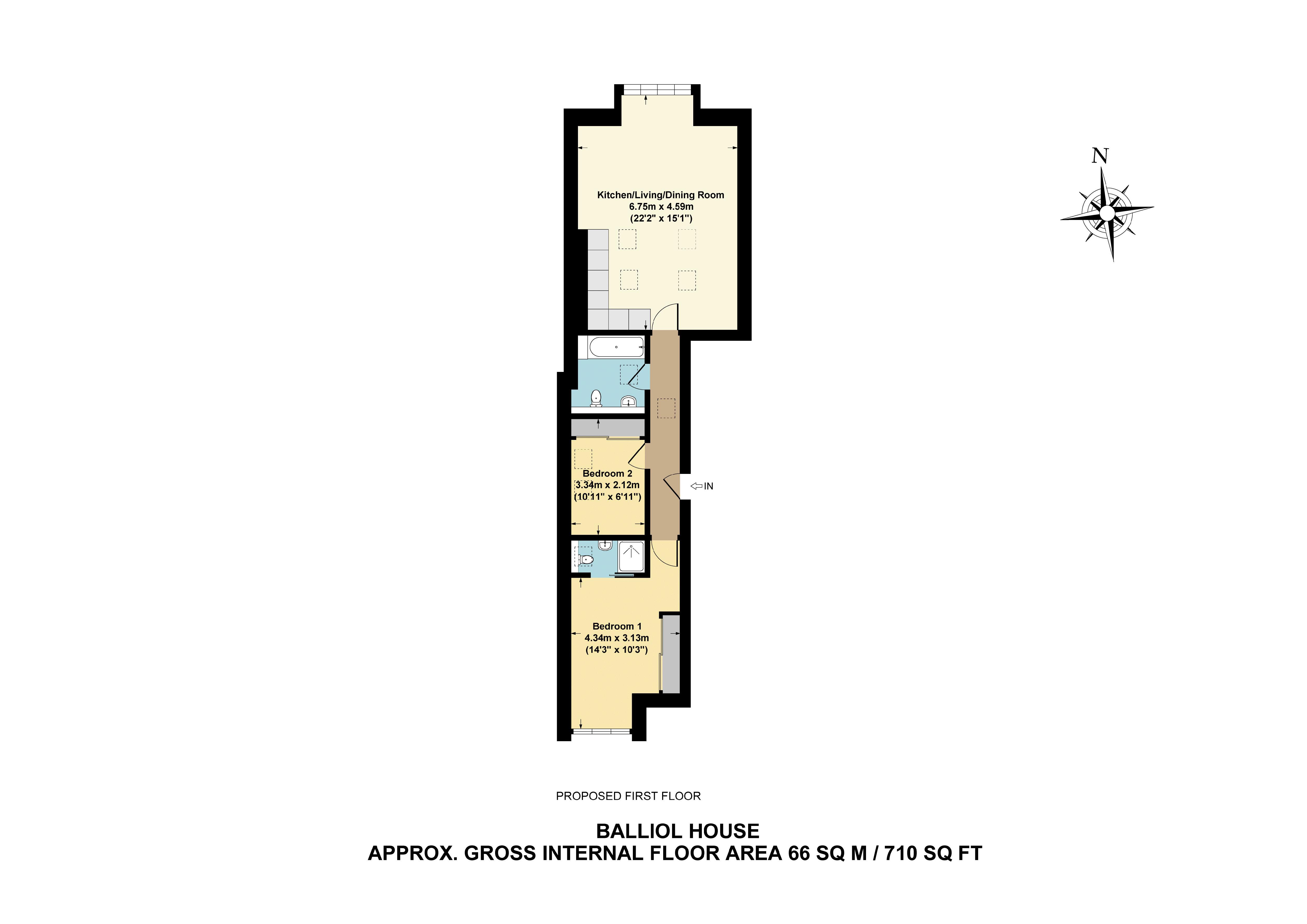 Bicester Road, Kidlington OX5, 2 bedroom flat for sale 61074446