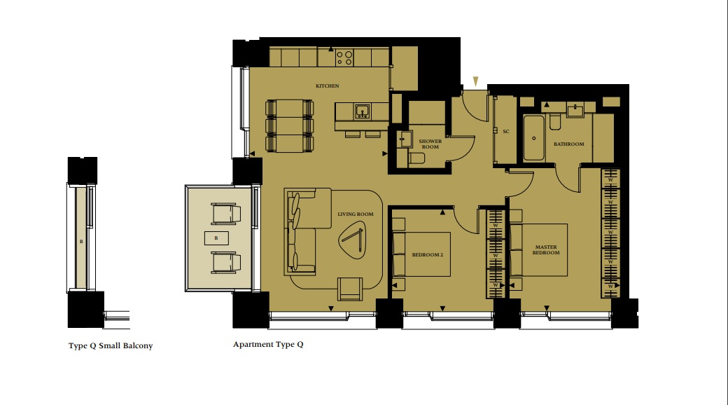 2 Bedrooms Flat for sale in York Road, London SE1