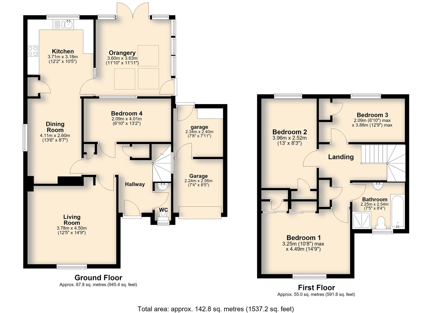 Bells Corner, Hinderclay floorplan