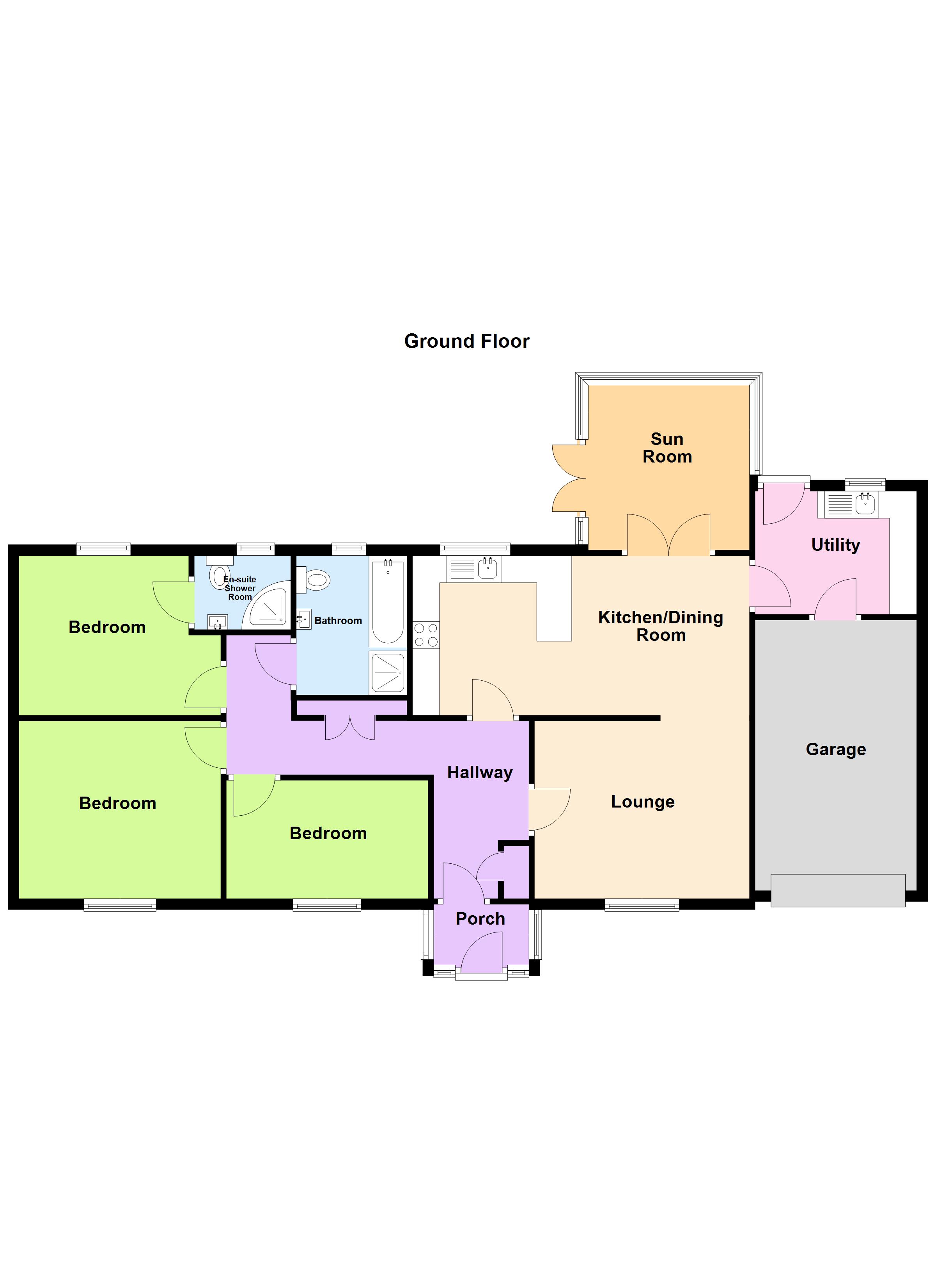 2, Grove Gardens, Pembrokeshire floorplan