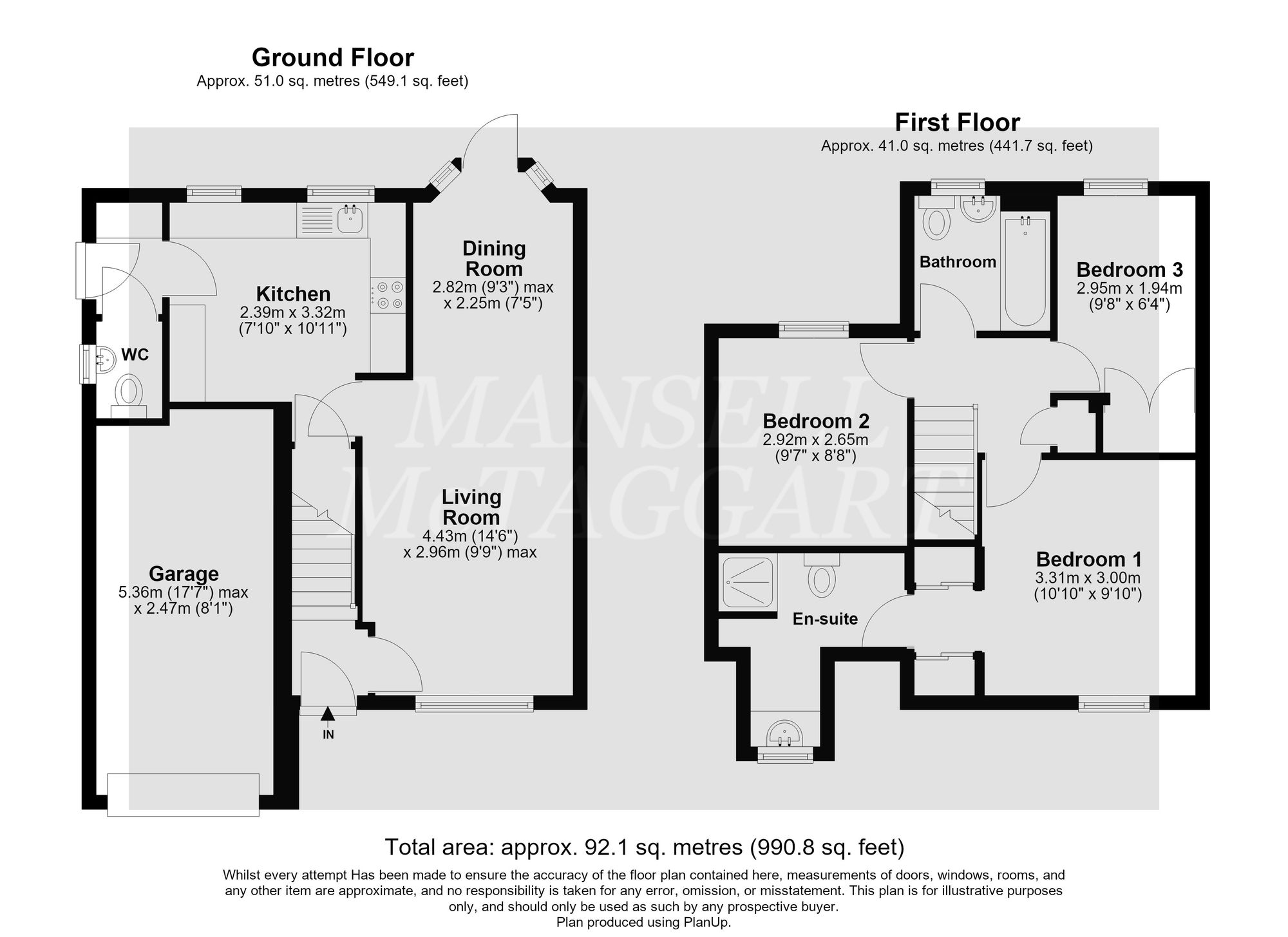 1 Bisham Close, Crawley floorplan