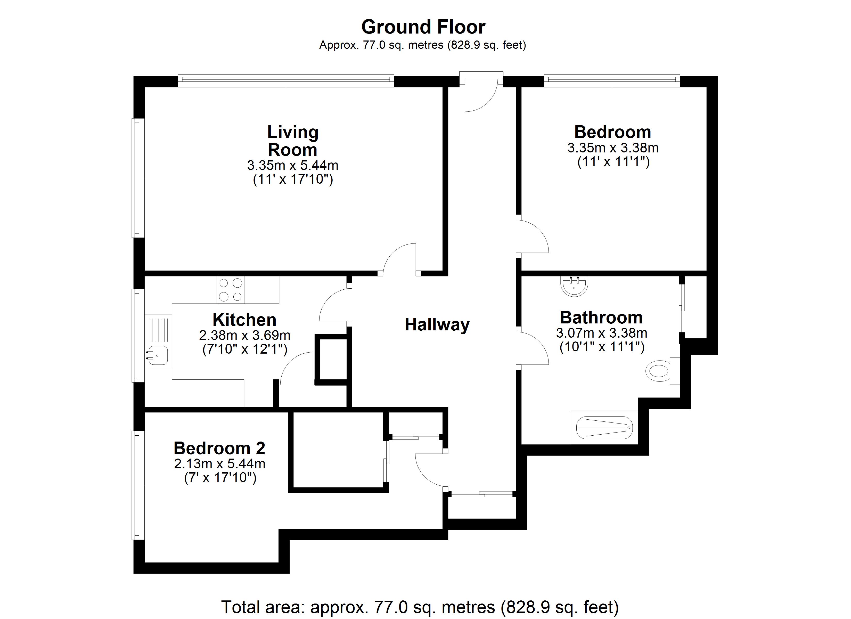 Victoria Avenue, Shanklin, Isle Of Wight PO37, 2 bedroom flat for sale