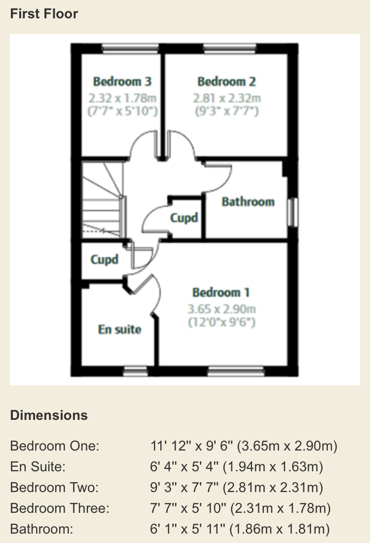 47, Romulus Way, Nuneaton floorplan