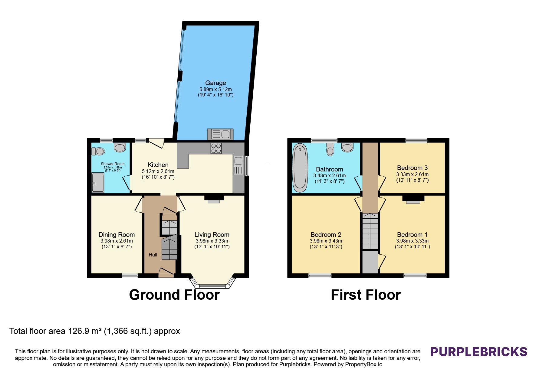33, Chandos Street, Hereford floorplan