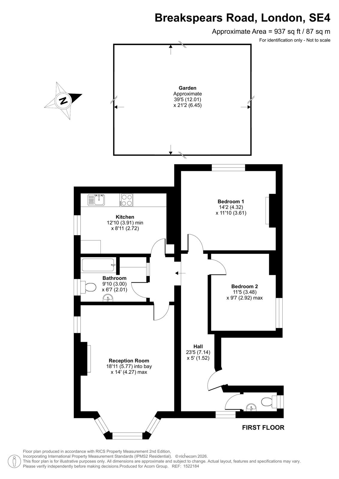 Breakspears Road, London floorplan