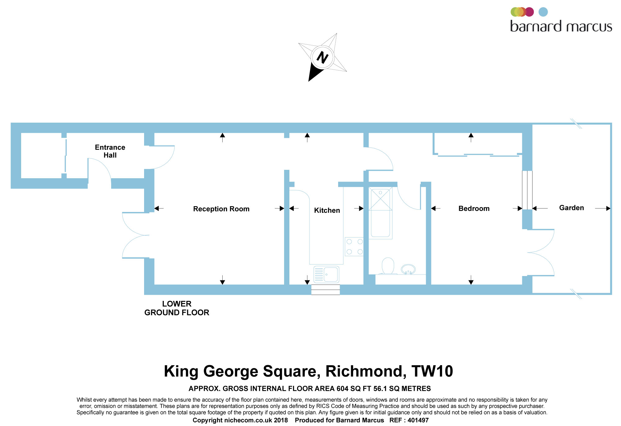 1 Bedrooms Flat for sale in King George Square, Richmond TW10