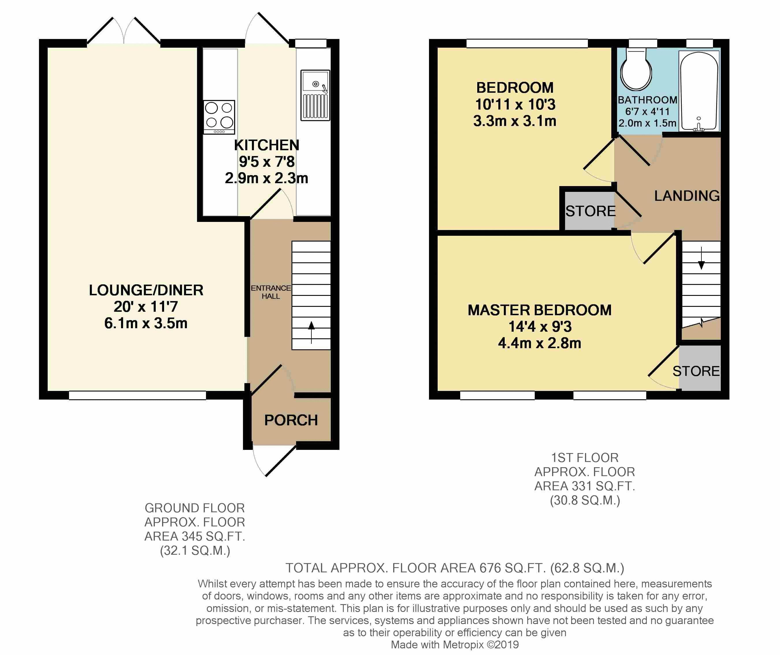 2 Bedrooms Terraced house for sale in Bullars Close, Sidcup DA14