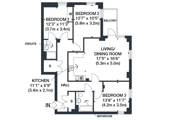 3 Bedrooms Flat for sale in Davigdor Road, Brighton And Hove BN3