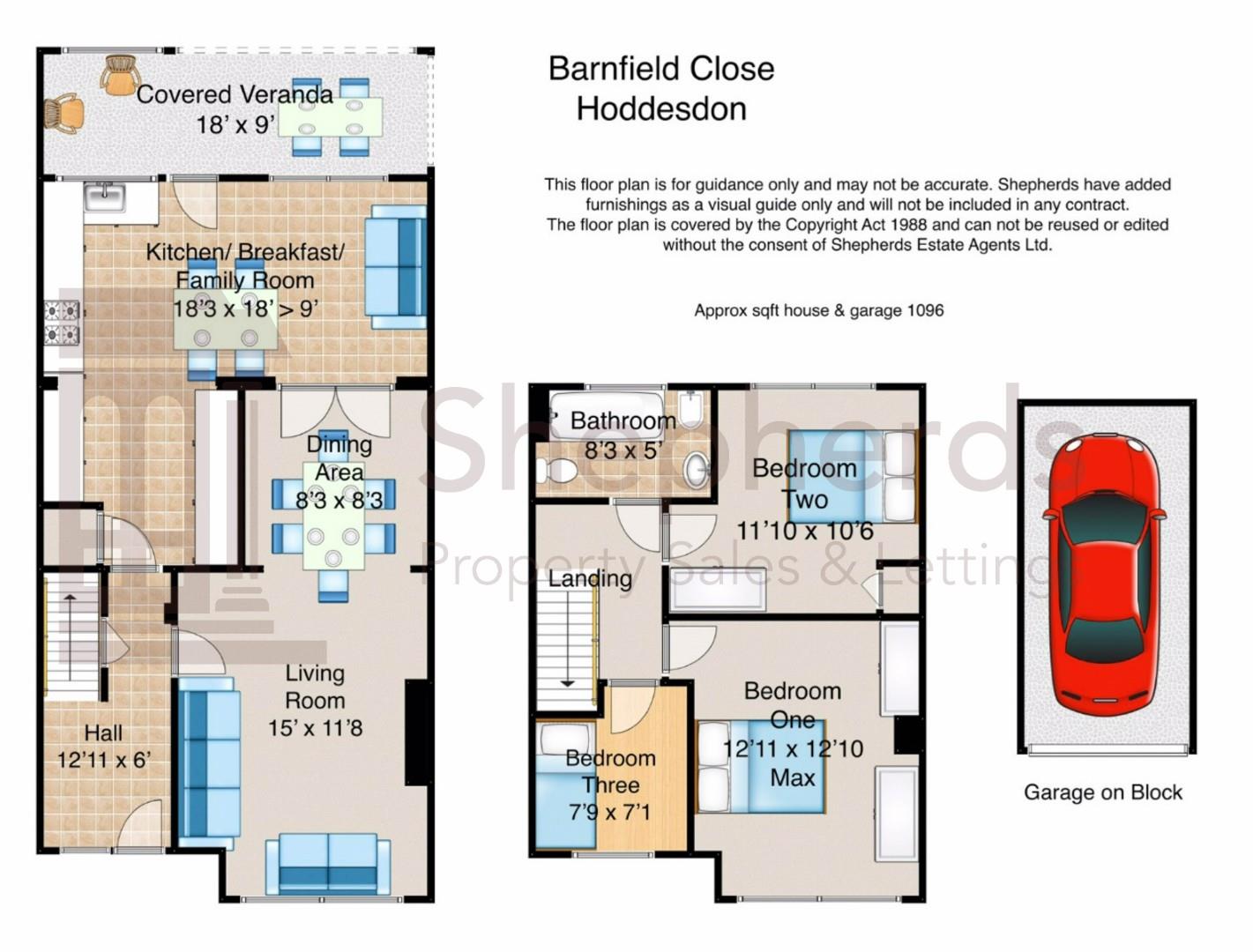 7, Barnfield Close, Hoddesdon floorplan