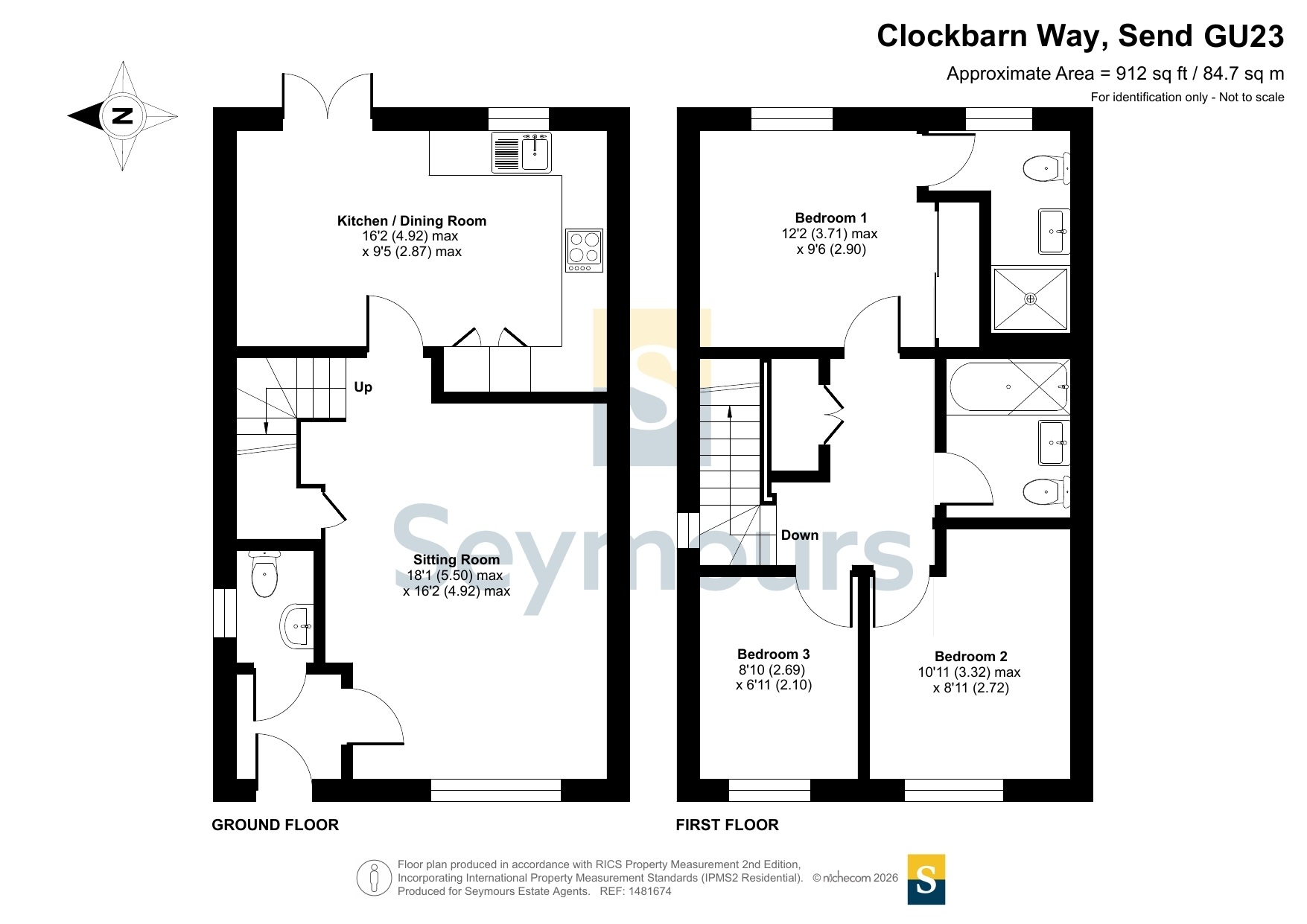 71, Clockbarn Way, Surrey floorplan