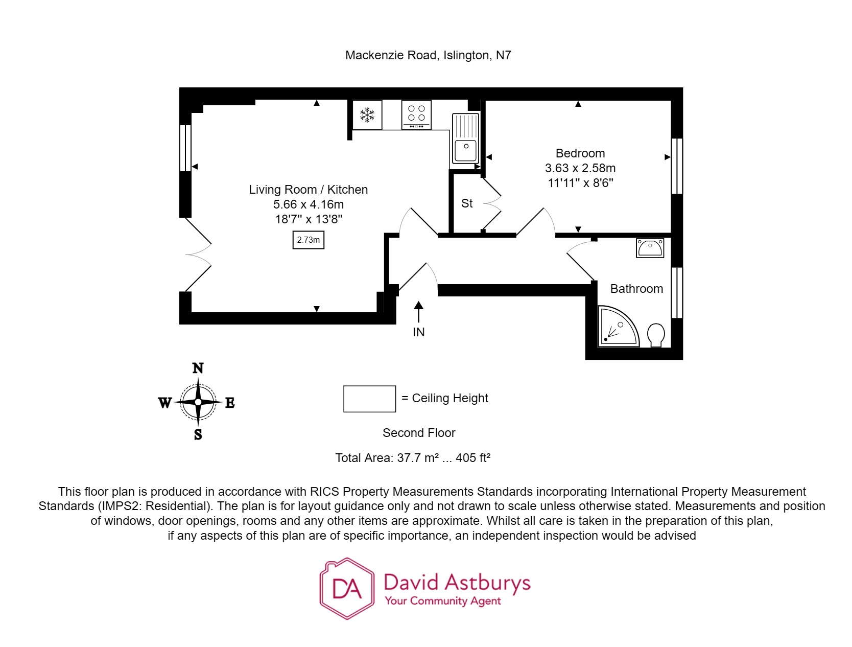 Flat 3, 104, Mackenzie Road, Islington floorplan