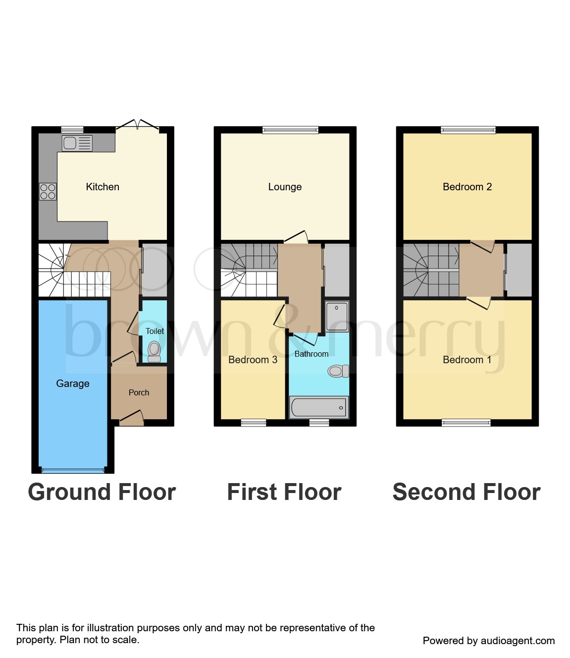 Argyll Road, Hemel Hempstead HP2, 3 bedroom town house for sale