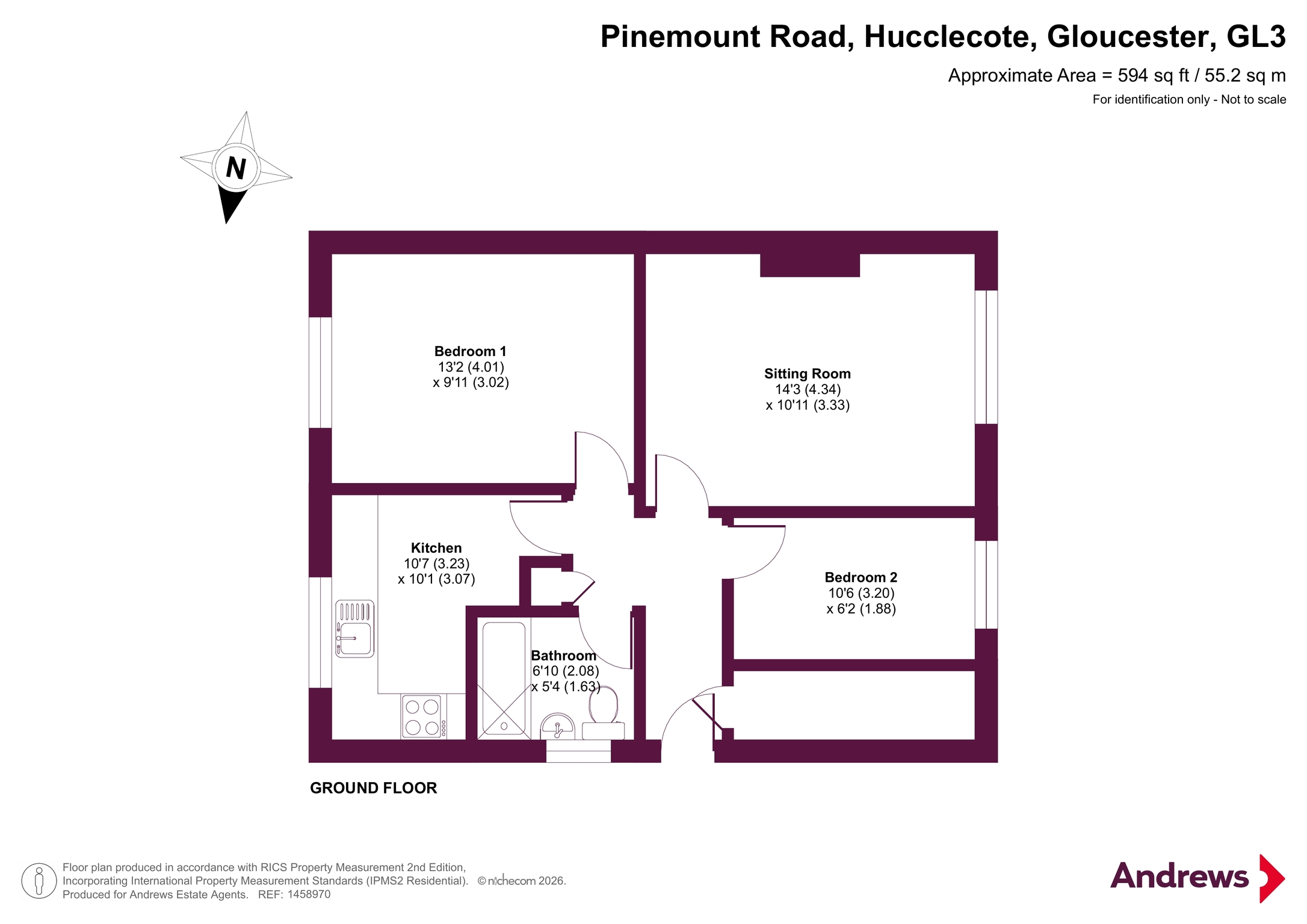 57, Pinemount Road, Gloucester floorplan