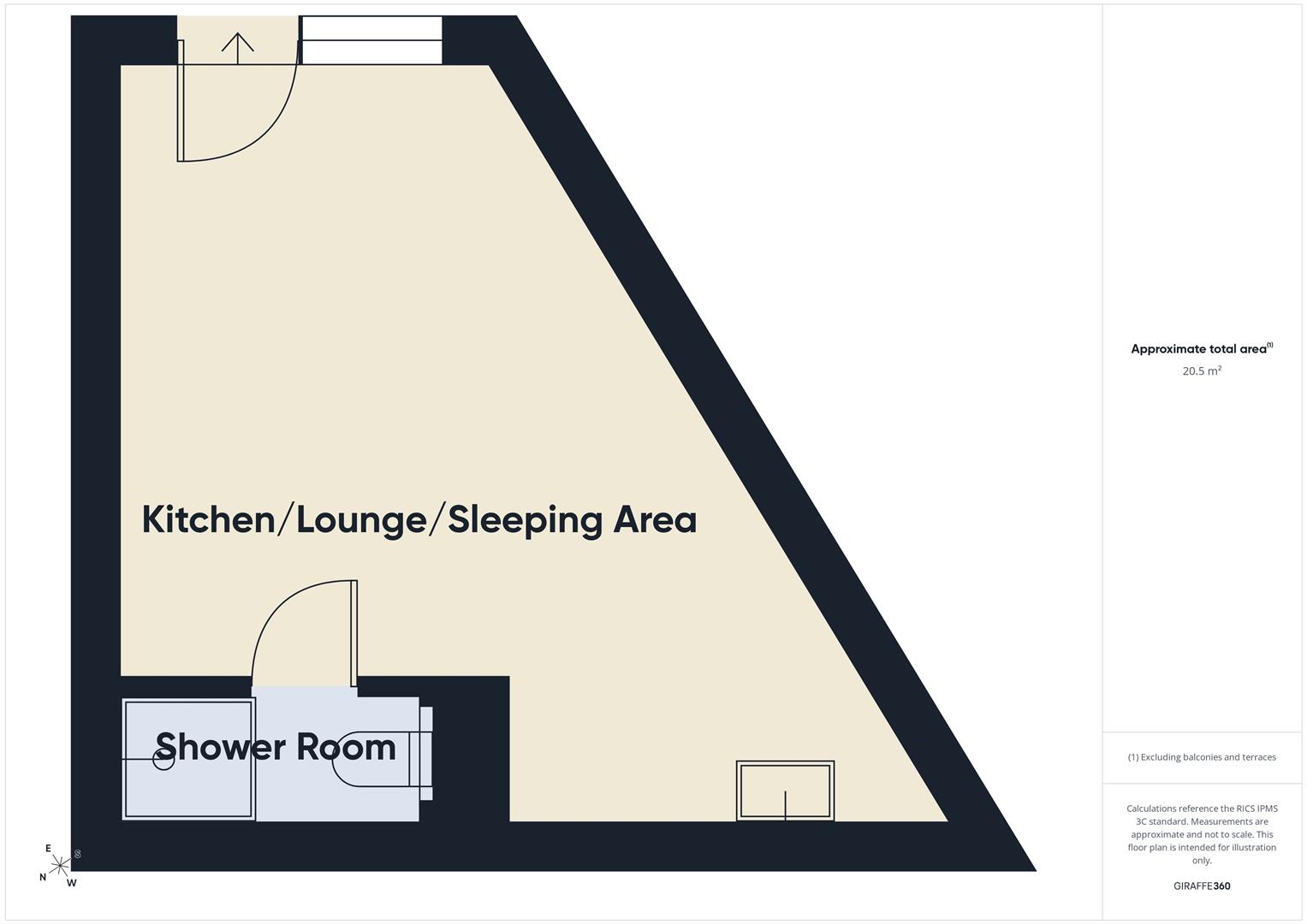 Studio at, 56, Endeavour Road, Waltham Cross floorplan