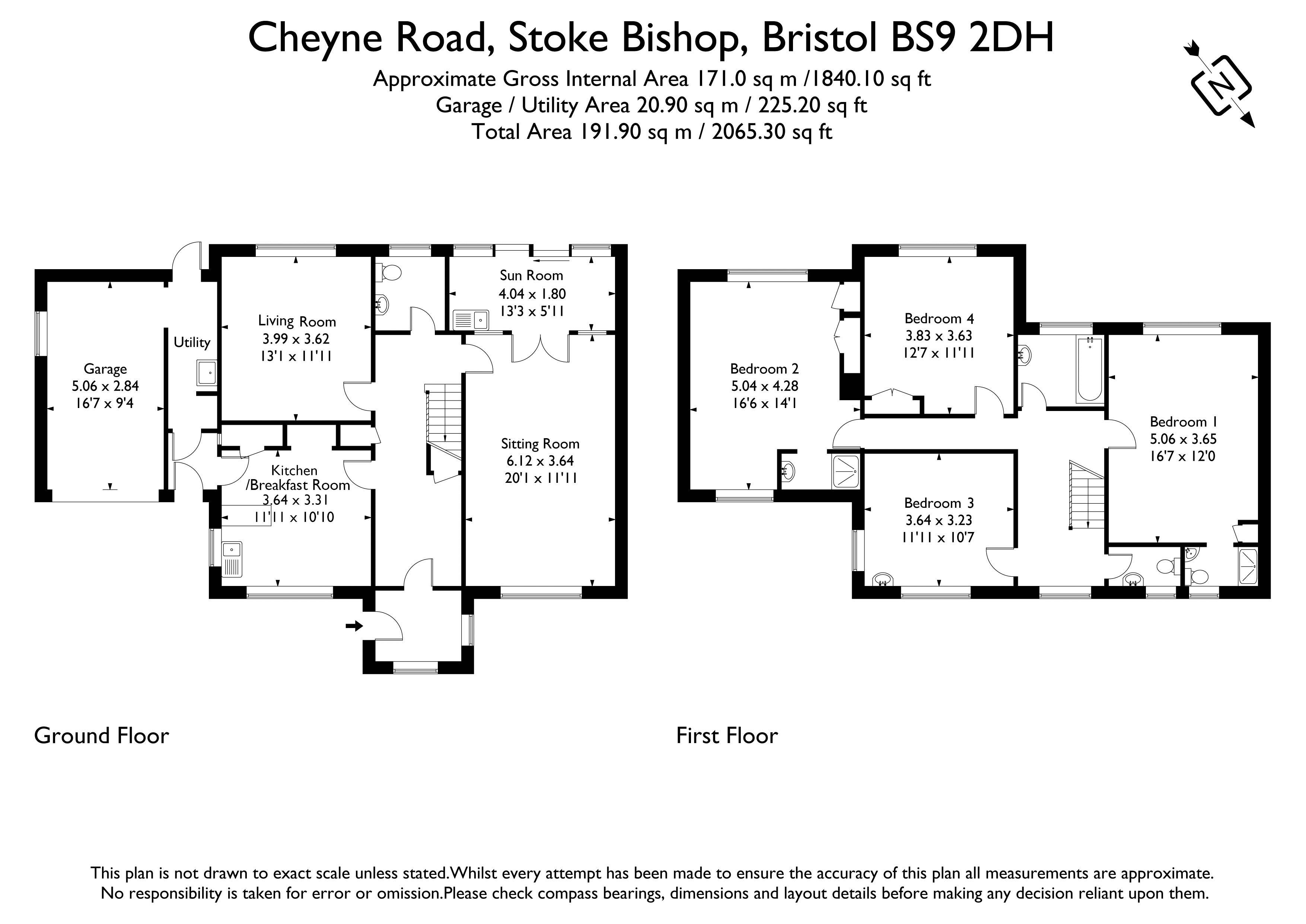7, Cheyne Road, Bristol floorplan
