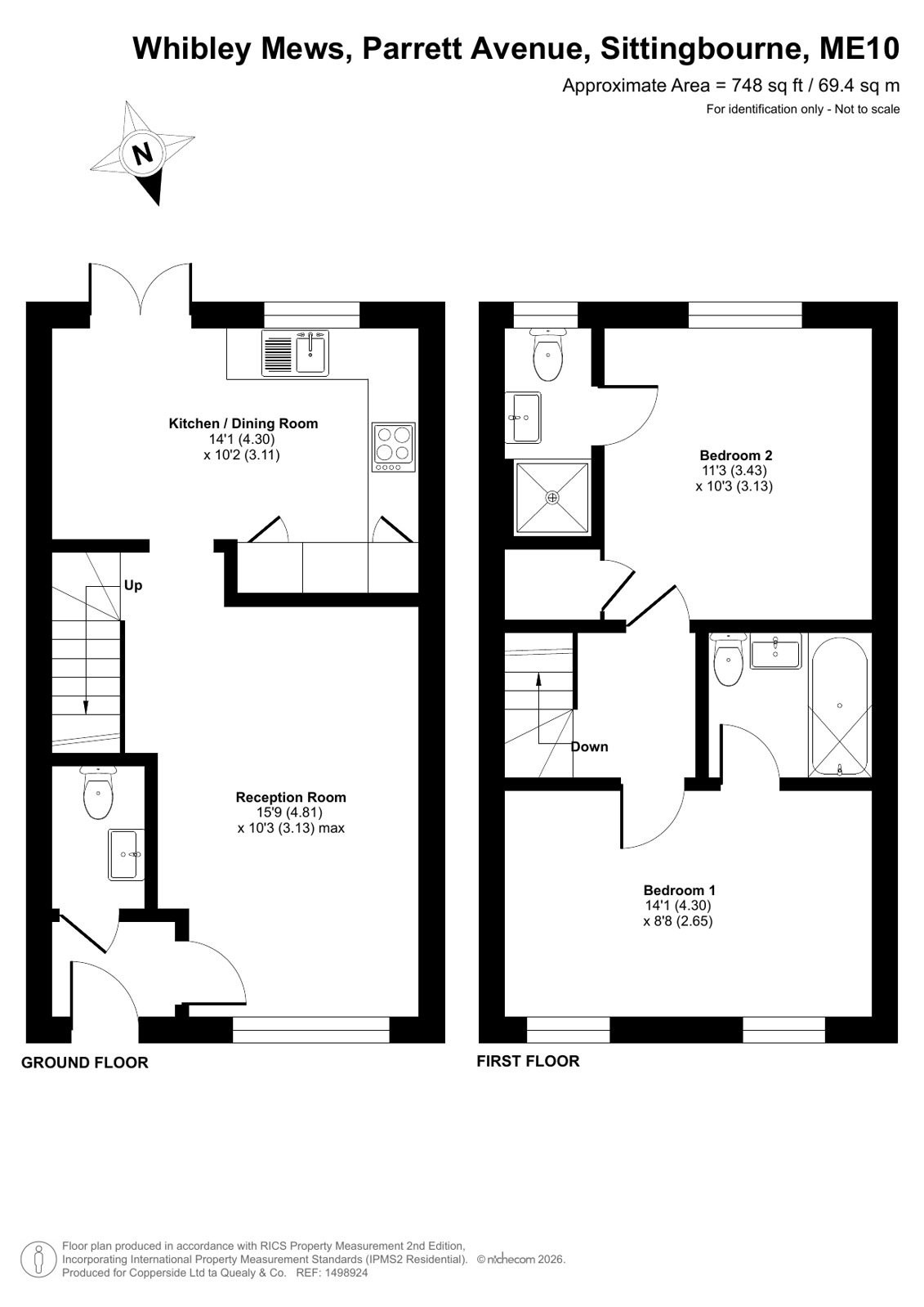 3, Whibley Mews, Sittingbourne floorplan