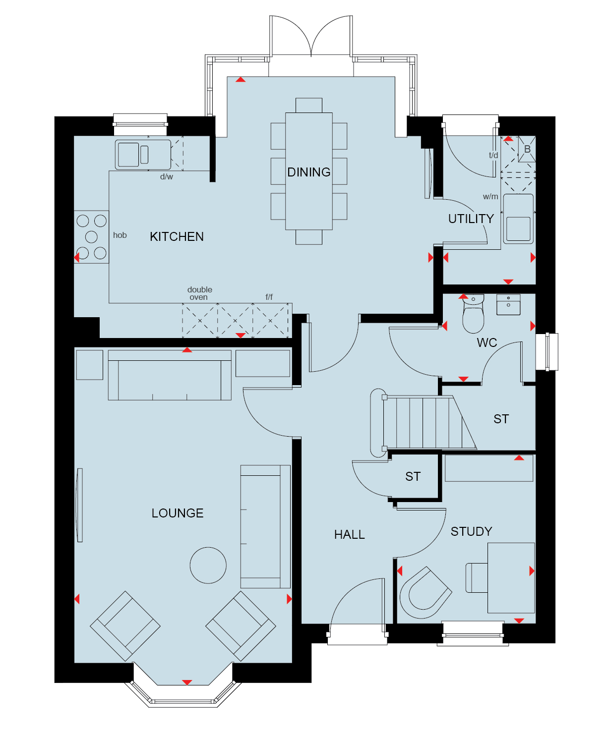 H883686, Trenchard Circle, Upper Heyford floorplan