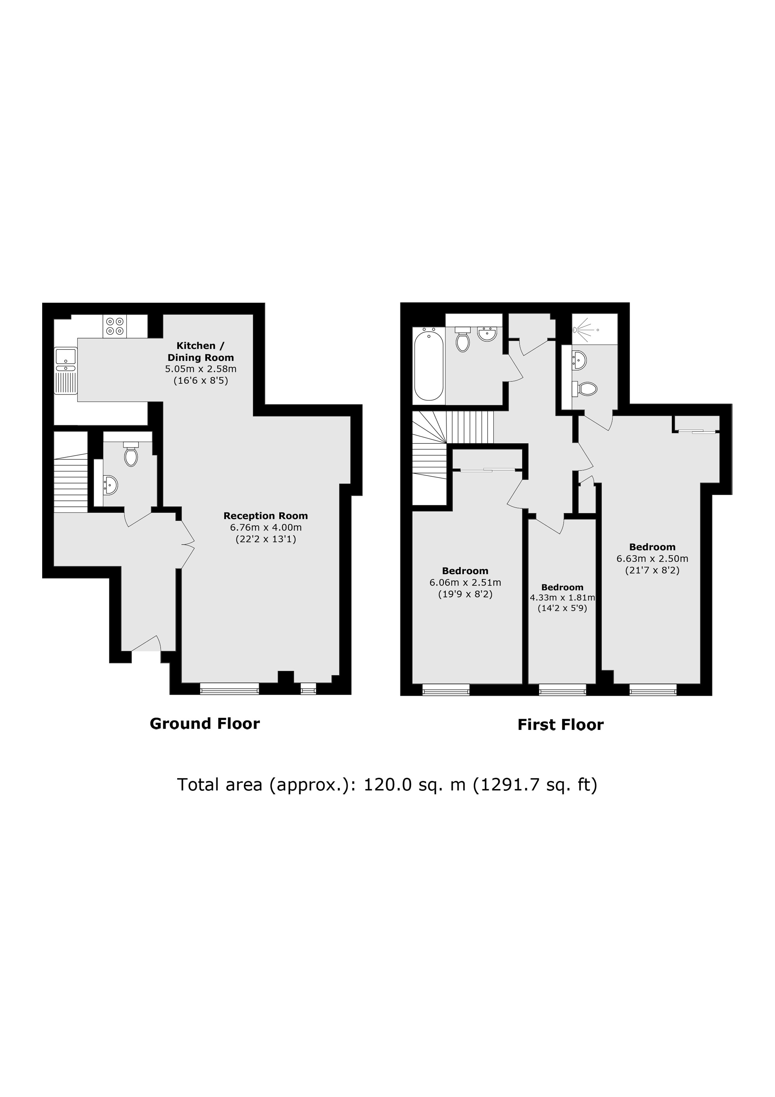3, Dowells Street, London floorplan