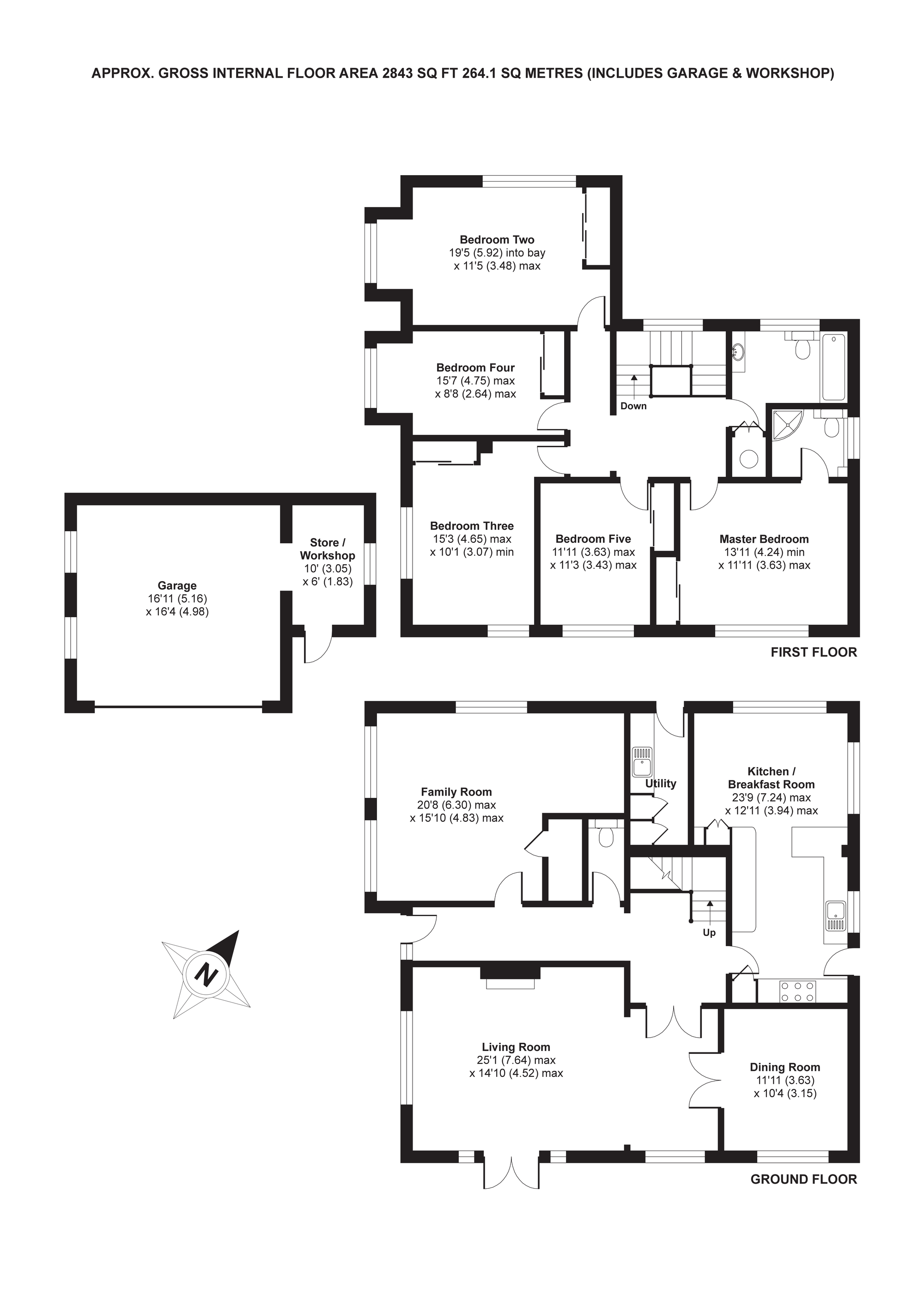 5 Bedrooms Detached house for sale in Iberian Way, Camberley, Surrey GU15
