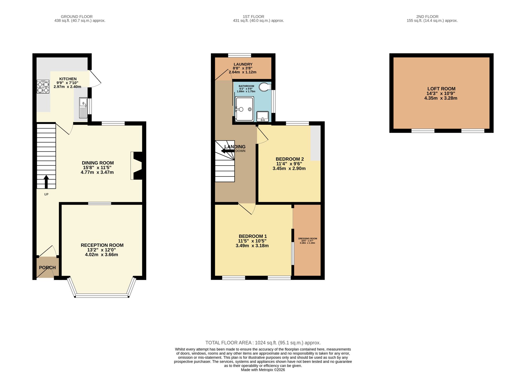50 Alexandra Road, Abertillery floorplan