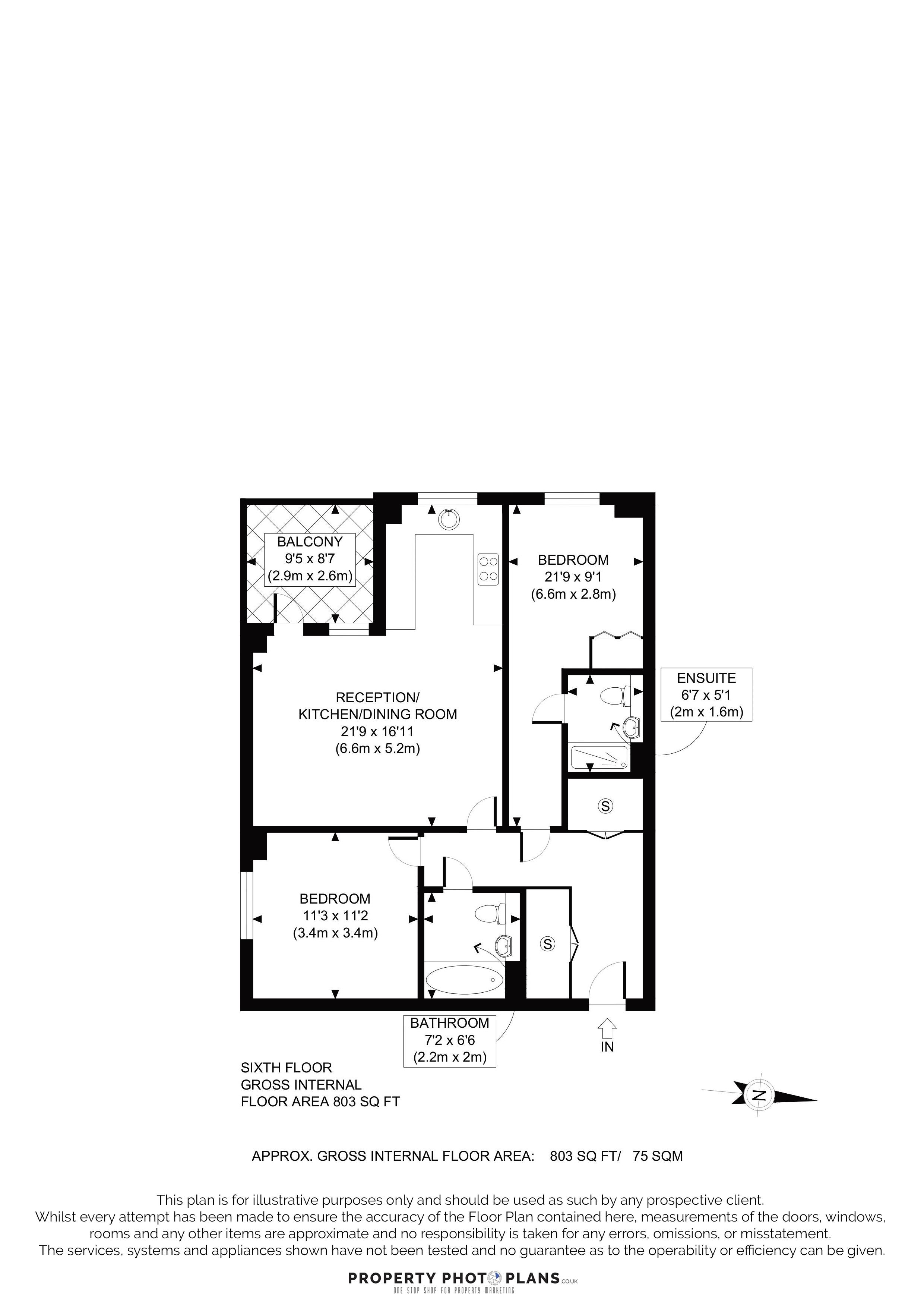 44 Penrose Apartments, Hargrave Drive, Harrow floorplan