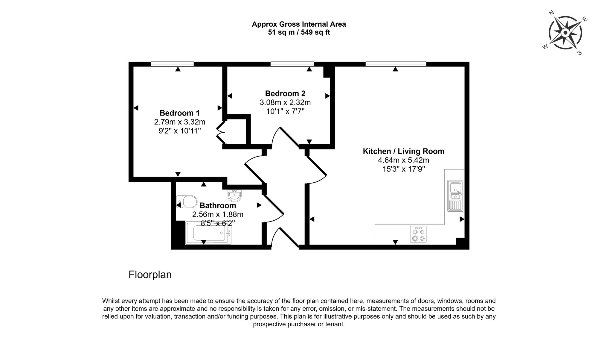 Flat 20, Martony Court Dane Road, Margate floorplan