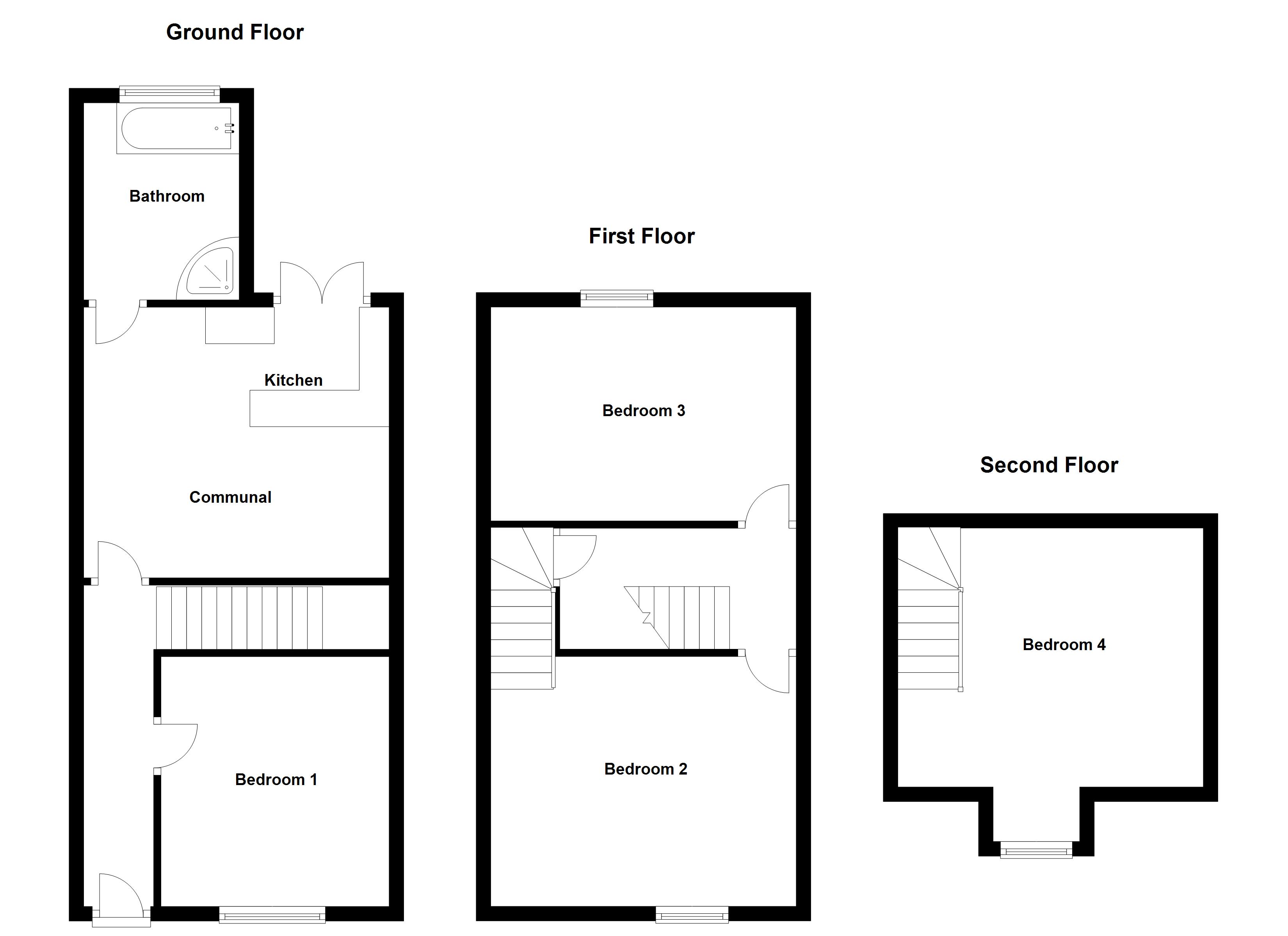 4 Bedrooms Terraced house to rent in Claremont Place, Canterbury CT1