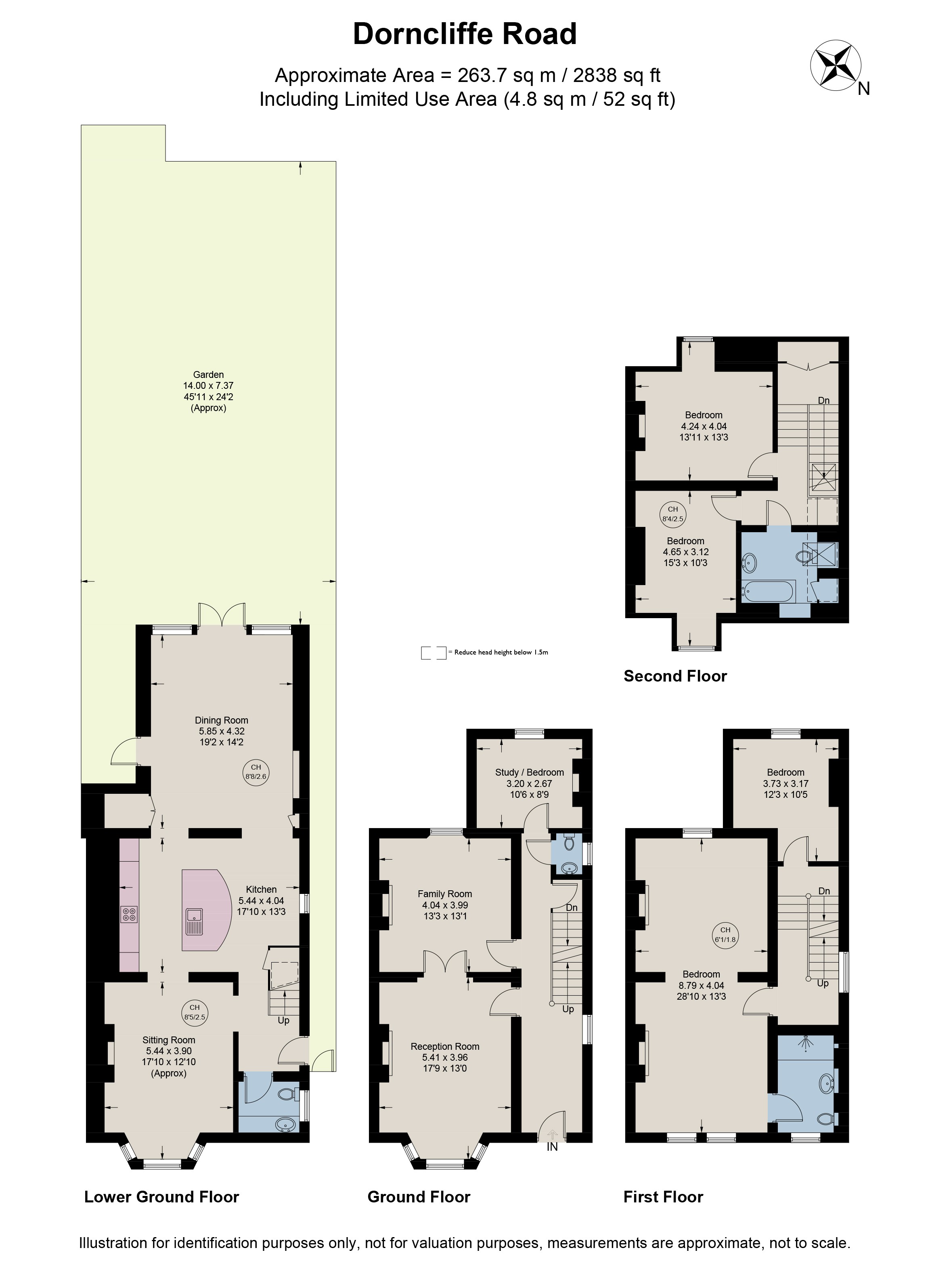 12, Dorncliffe Road, London floorplan