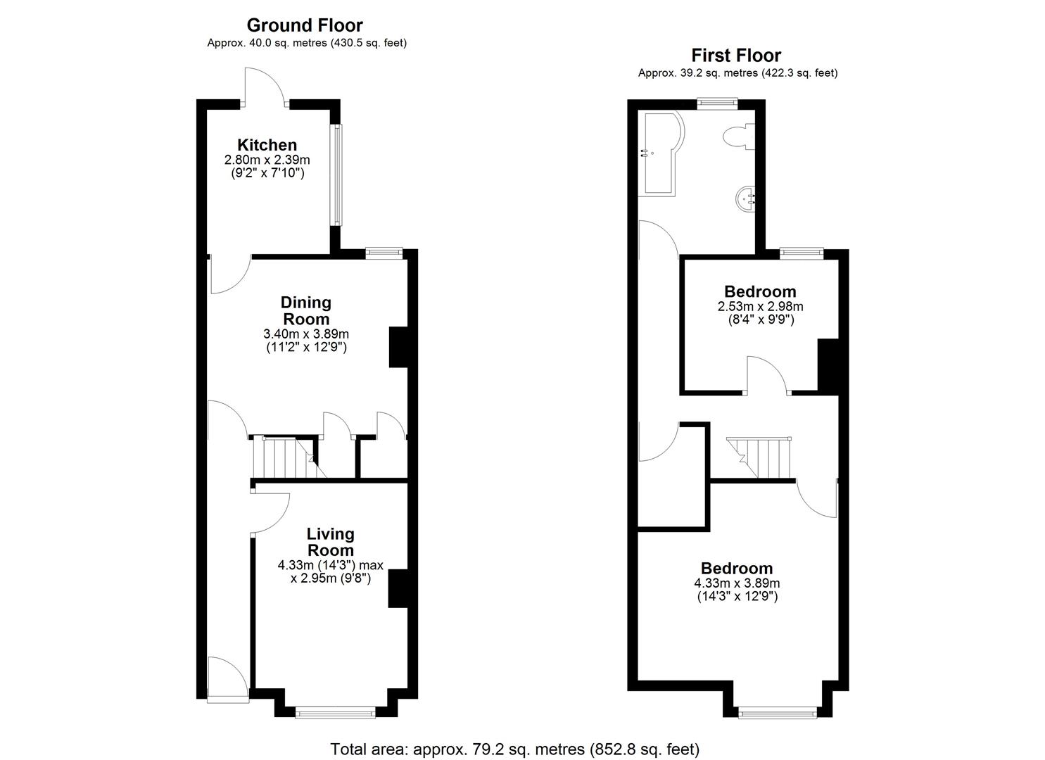 68, Rostella Road, London floorplan