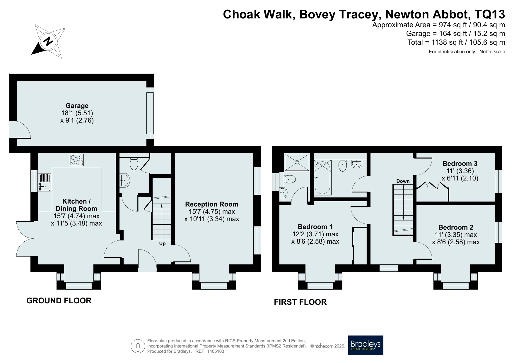 5, Choak Walk, Newton Abbot floorplan