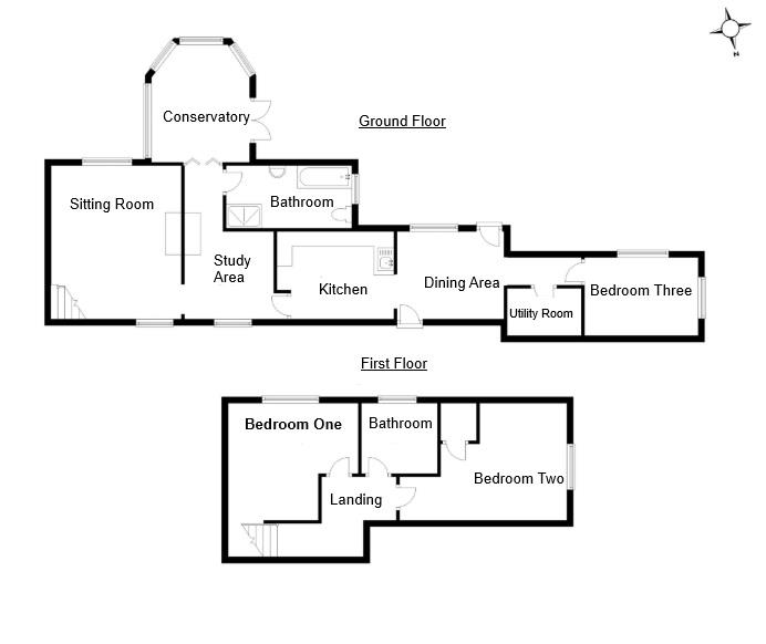 3 Gaunts End Cottages, Green Street, Bishop's Stortford floorplan