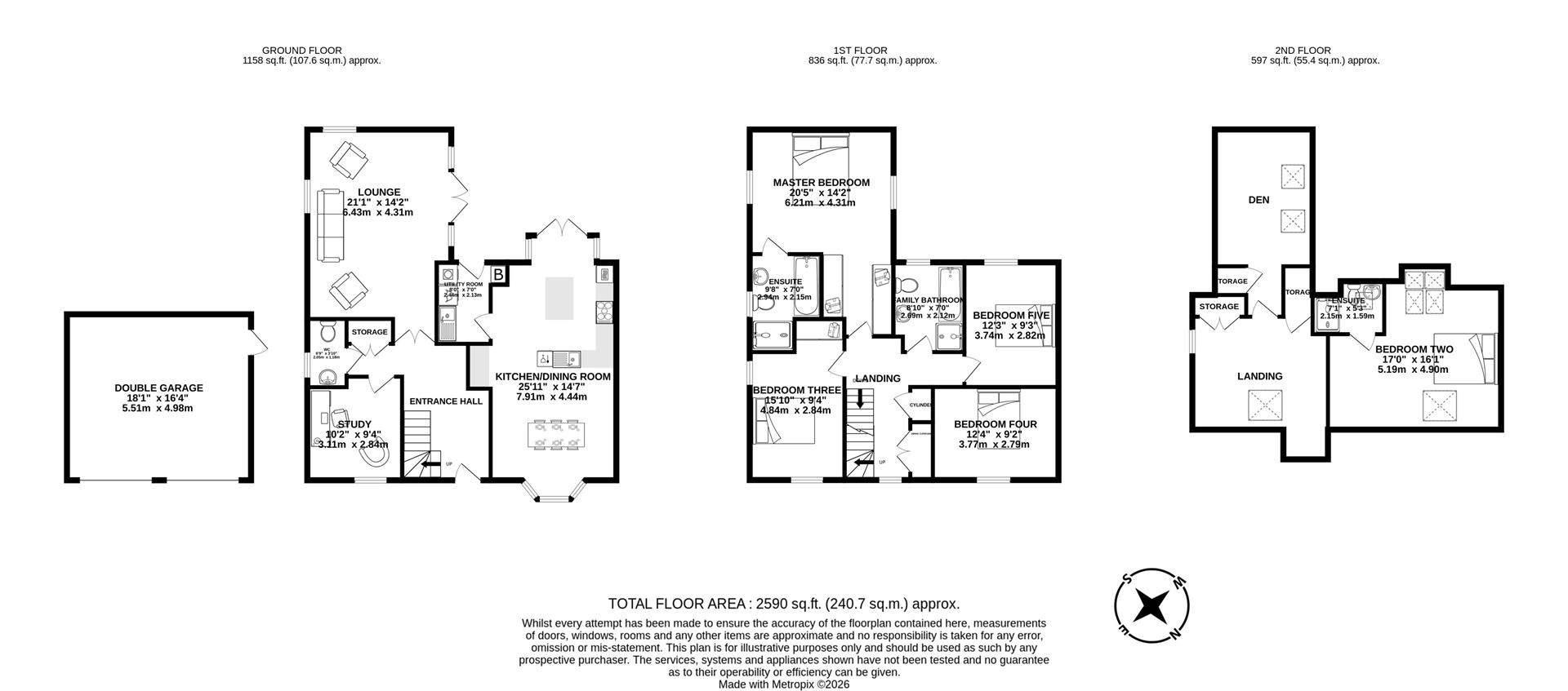 1, Whiteleaf Place, Leyland floorplan